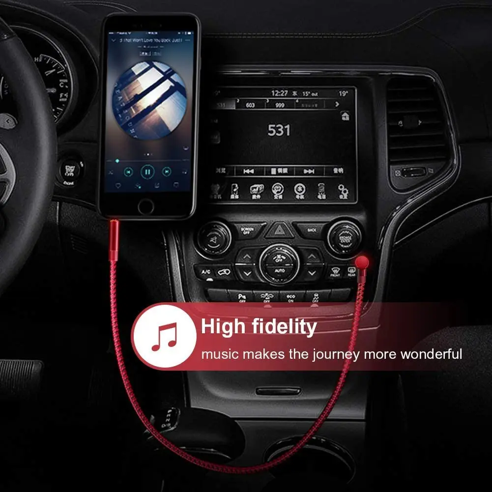 CableCreation 3.5 مللي متر جاك كابل مساعد الصوت TRRS الذكور إلى الذكور الزاوية اليمنى HiFi كابل ستيريو دعم الاستماع والميكروفون سيارة