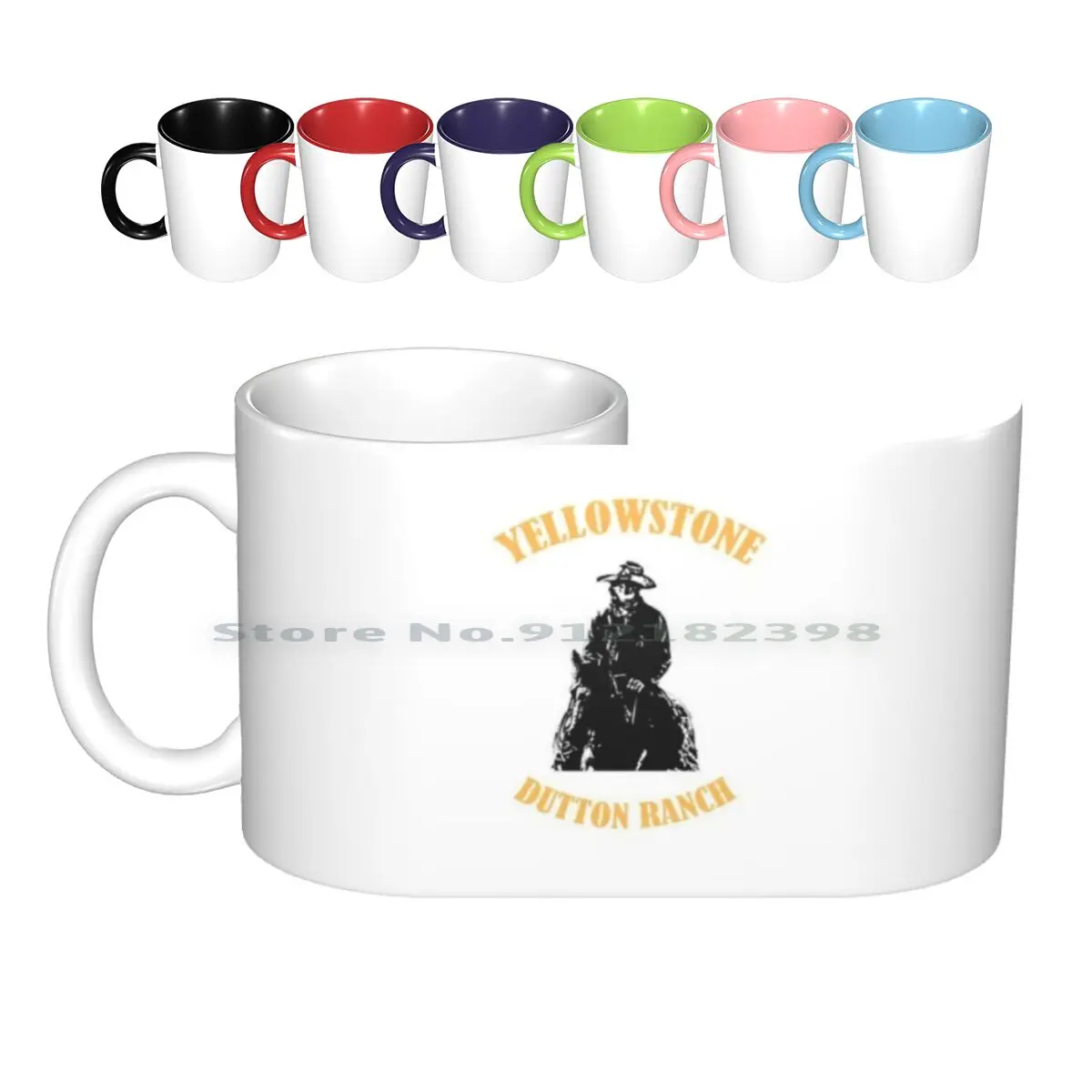 Yellowstone Dutton Ranch Ceramic Mugs Coffee Cups Milk Tea Mug Yellowstone Yellowstone Dutton Ranch Yellowstone Tv Show Montana