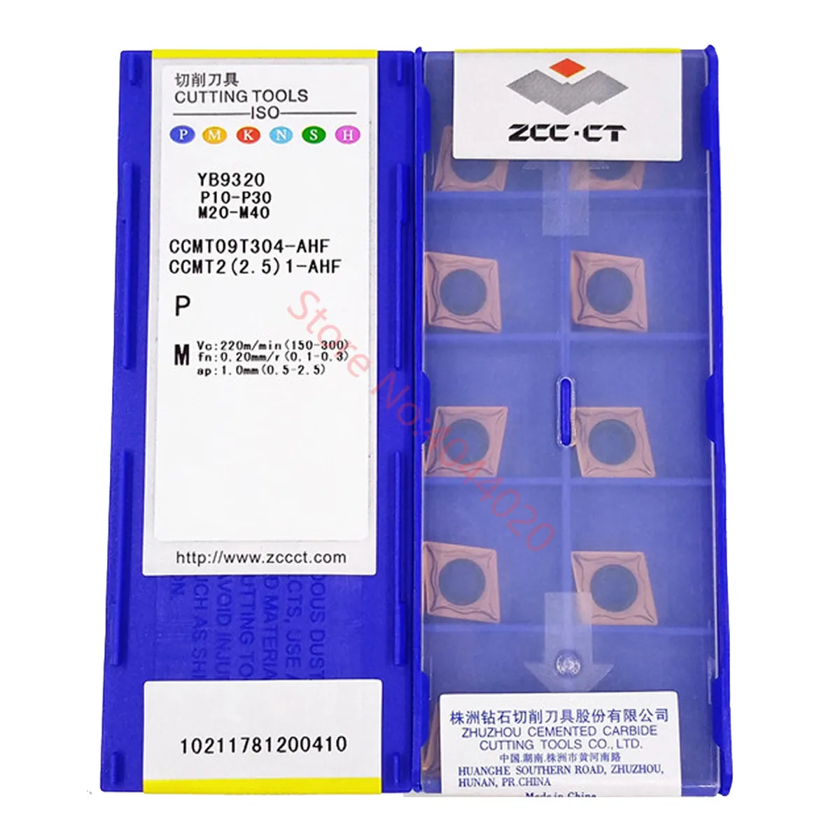 ZCC.CT CCMT060204 CCMT060208 CMT09T304 CCMT09T308 CMT120404 CCMT120408 YB9320 Carbide Insert CCMT Inserts