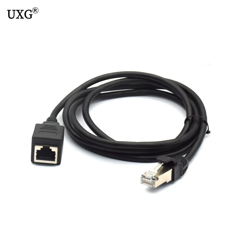 Ethernet Extension Cable Cat6 LAN Cable Extender RJ45 Network Patch Cord Male to Female Connector for PC Laptop Set top box TV