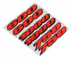 1 Pair Sticker For Suzuki GSXR 600 GSXR 750 GSXR 1000 Logo Red Badge Track Bike Motorcycle Fairing Tail Decal Badge For CBR 1000