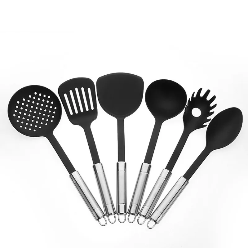 

Heat-Resistant Nylon Soup Spoon, Cookware, Utensils, Non-stick, Kitchen Cooking Spoons, Colander Shovel Set, 6 Pcs per Lot