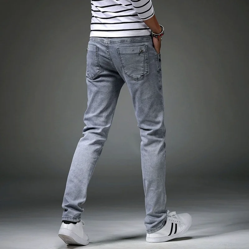 

New Arrive Casual Hole Denim Trousers Brand Autumn Jeans Men Fashion Slim Plus Size Brand Clothing High Quality