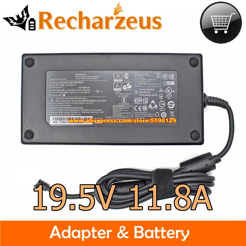 

Genuine Chicony A17 A12-230P1A A230A012L Adapter 230W 19.5V 11.8A FSP230-AJAN3 For MSI For Gigabyte Aero 15 OLED AERO 17