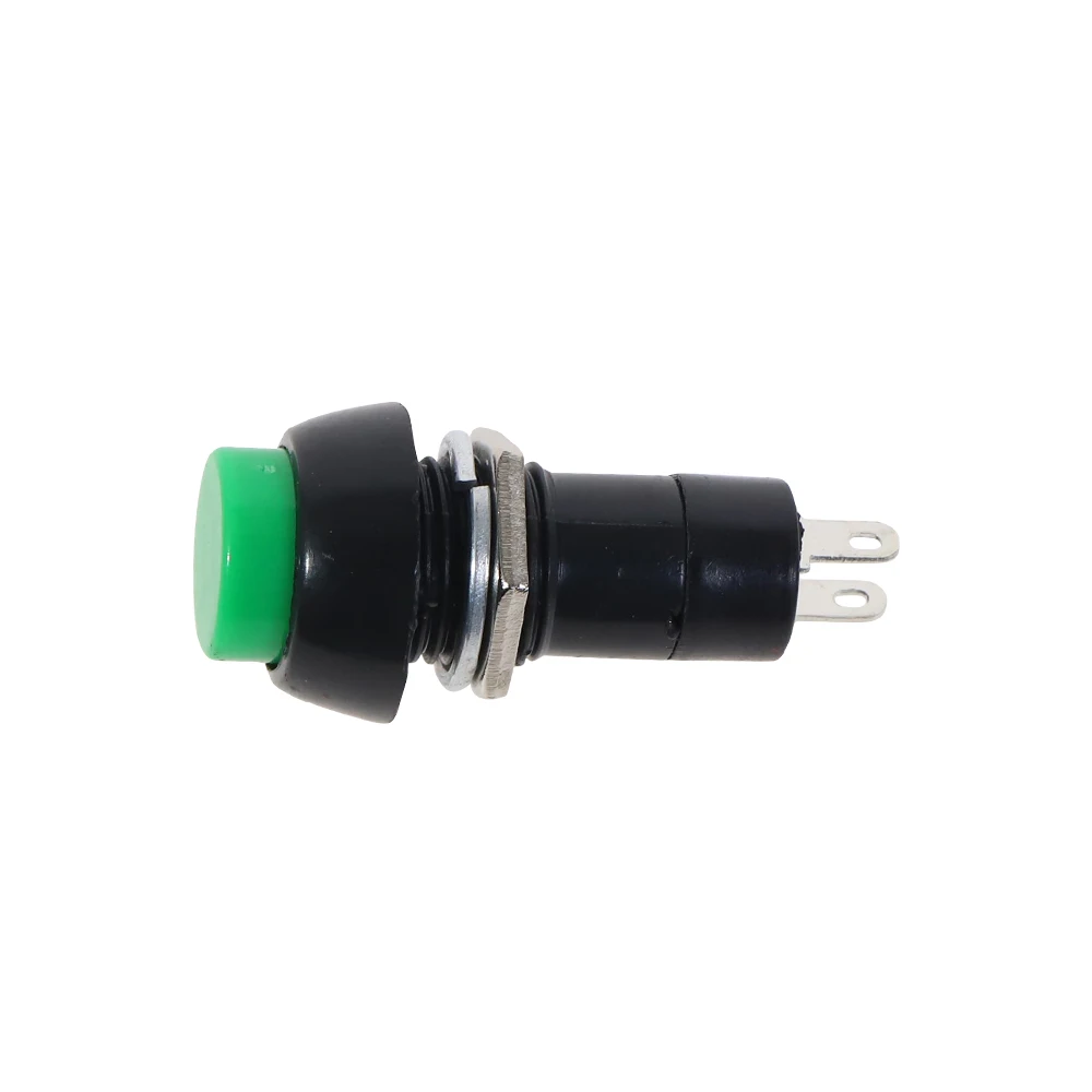 100 قطعة PBS-11A 2PIN البلاستيك 12 مللي متر دفع زر الإغلاق التبديل الذاتي قفل 3A 150 فولت الأحمر الأخضر عشوائي أرسلت افتراضيا