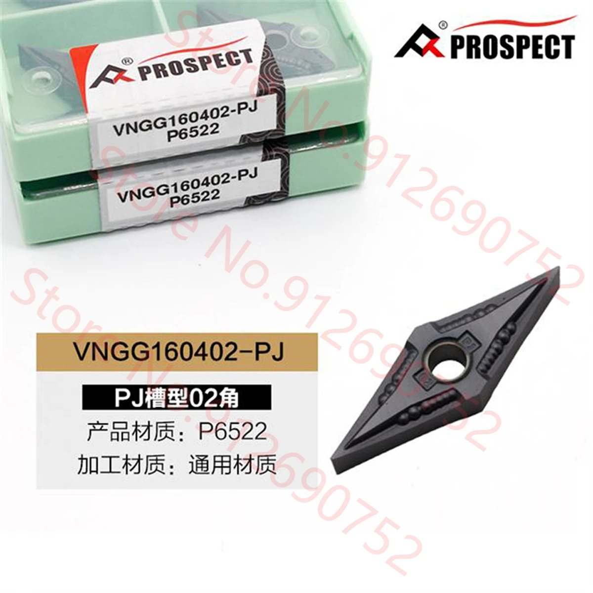 Viễn Cảnh VNGG160402-PJ P6522 CARBIDE Lắp 10 Cái/hộp