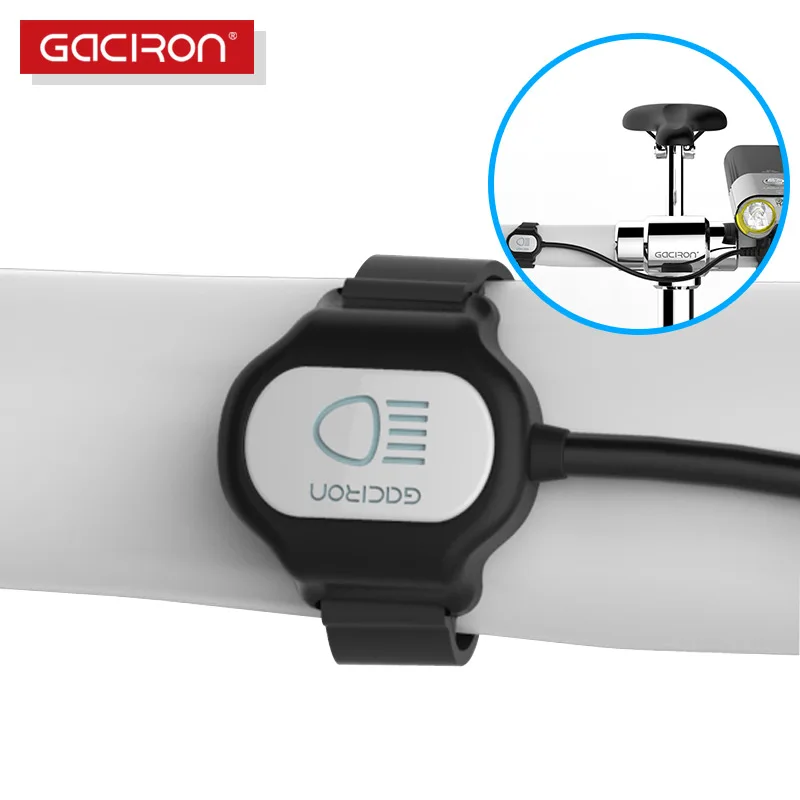 GACIRON R03 Bike Headlight Wire Remote Switch Type-C Mode for V9C-400/V9F-600/V9C-800/V9S-1000/V9D-1600/V7S/V7D Bicycle Light