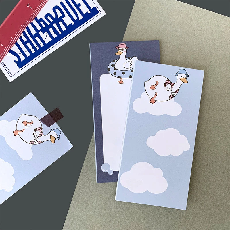 

30 листов, блокнот для записей с мультяшным рисунком «Mr.duck»