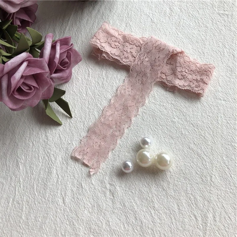 Pale Pink  High S1770 3CM Quality Pure Cotton Lace Sewing Household Clothing Accessories Diy Material Wedding Decoration