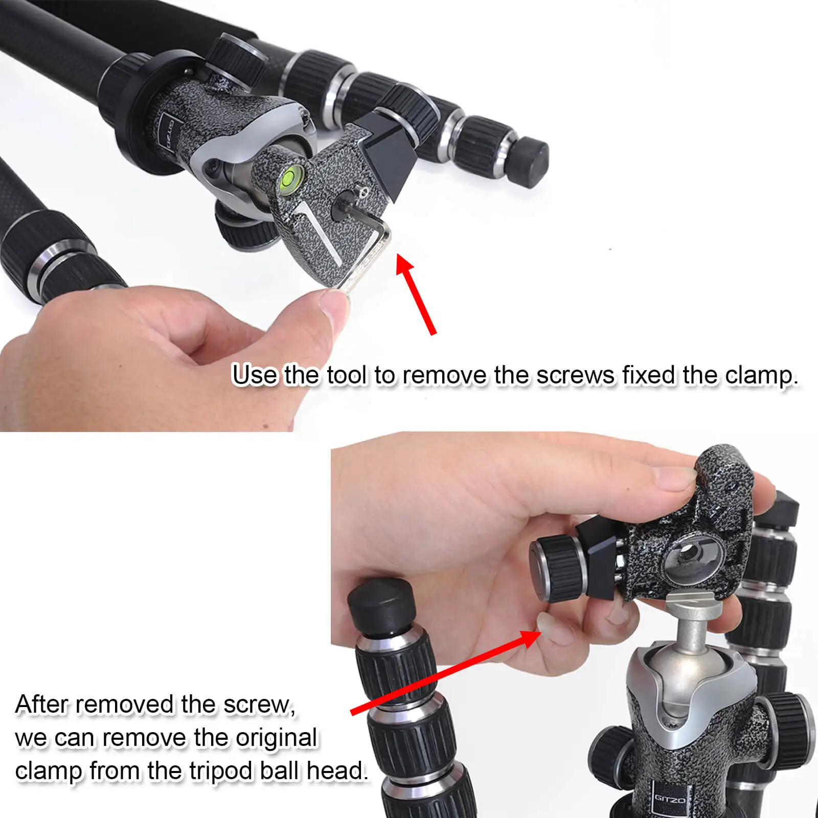 Arca-Swiss Quick Release Clamp Converter Adapter for Tripod Ball Head of Gitzo 82TQD 82QD, Manfrotto MH490 492 MH054 055 MHXPRO