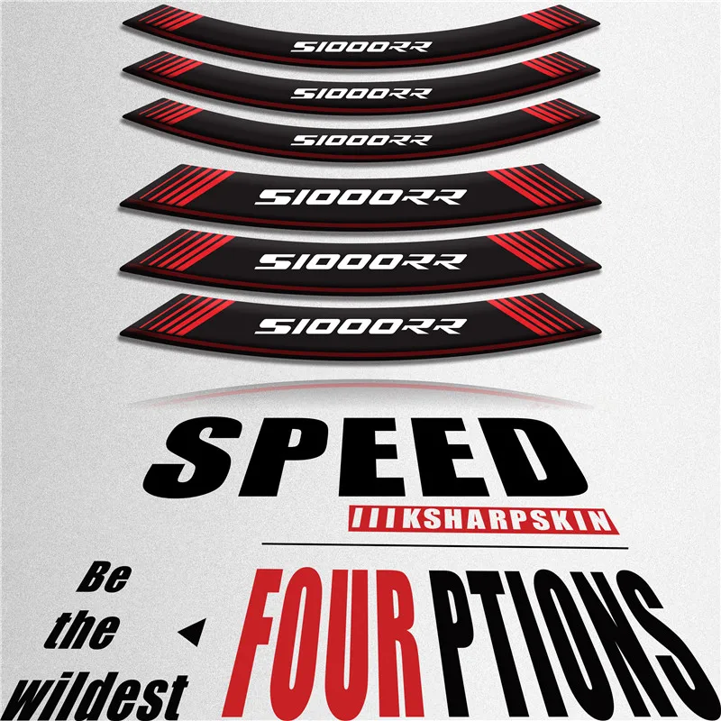 

Tire modified motorcycle sticker inner wheel reflective personality wheel decorative decal for BMW S1000RR