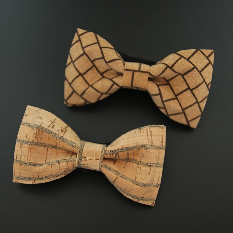 

Handmade Cork Bow Tie Wooden Bow Tie for Men Wedding Party Neckwear Man Gift