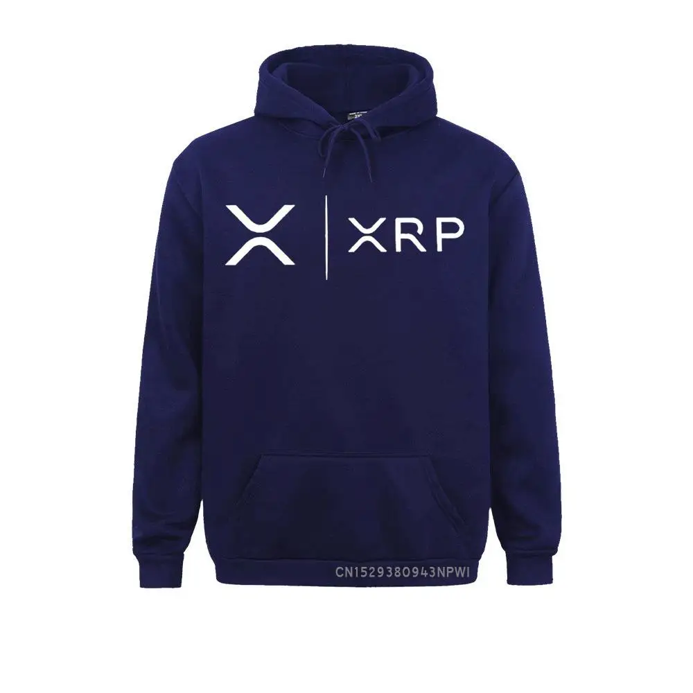 Side By Side Ripple Coin XRP Sweatshirt Unique Design Hoodie Organic Costume Faddish Homme High Street Pullovers Shirt