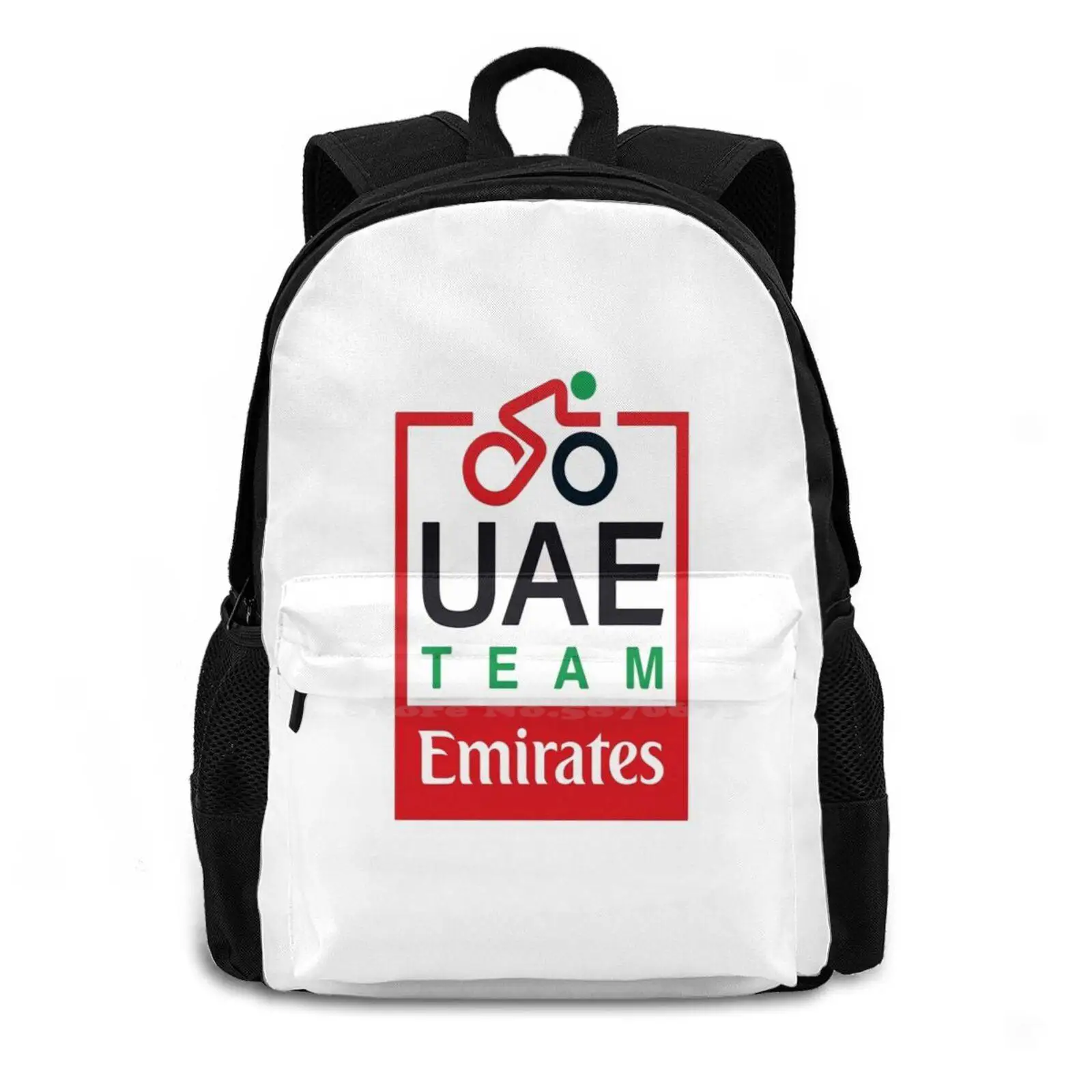 Uae Team-3d Print Design Backpack Casual Bag Uae Cyclist Cyclism Le Race Bikes Bike Life France Bike