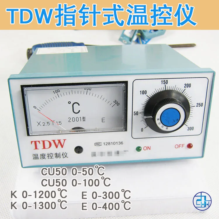 Temperature Controller TDW-2001K E 400 1200 Pointer Thermostat Electric Stove Baking Oven Temperature Control Instrument