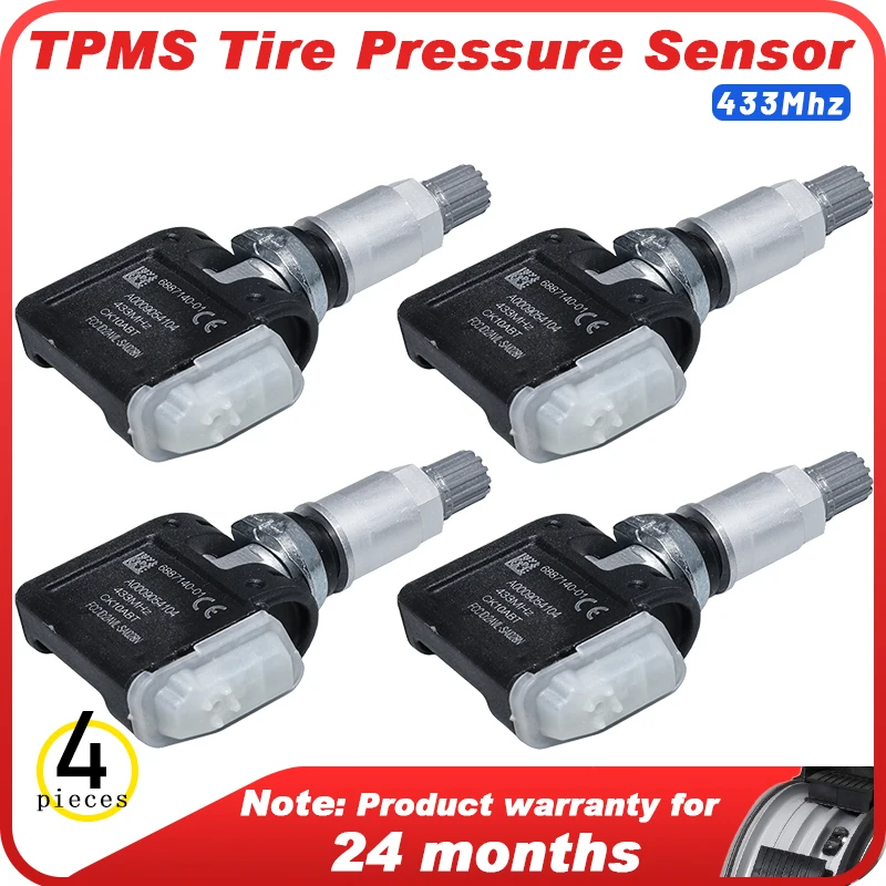 

4PCS Tire Pressure Sensor 433mhz FOR MERCEDES BENZ A Class 2018-2019 B Class 2019 CLA Class 2019 GLB /GLE /GLS Class A0009054104