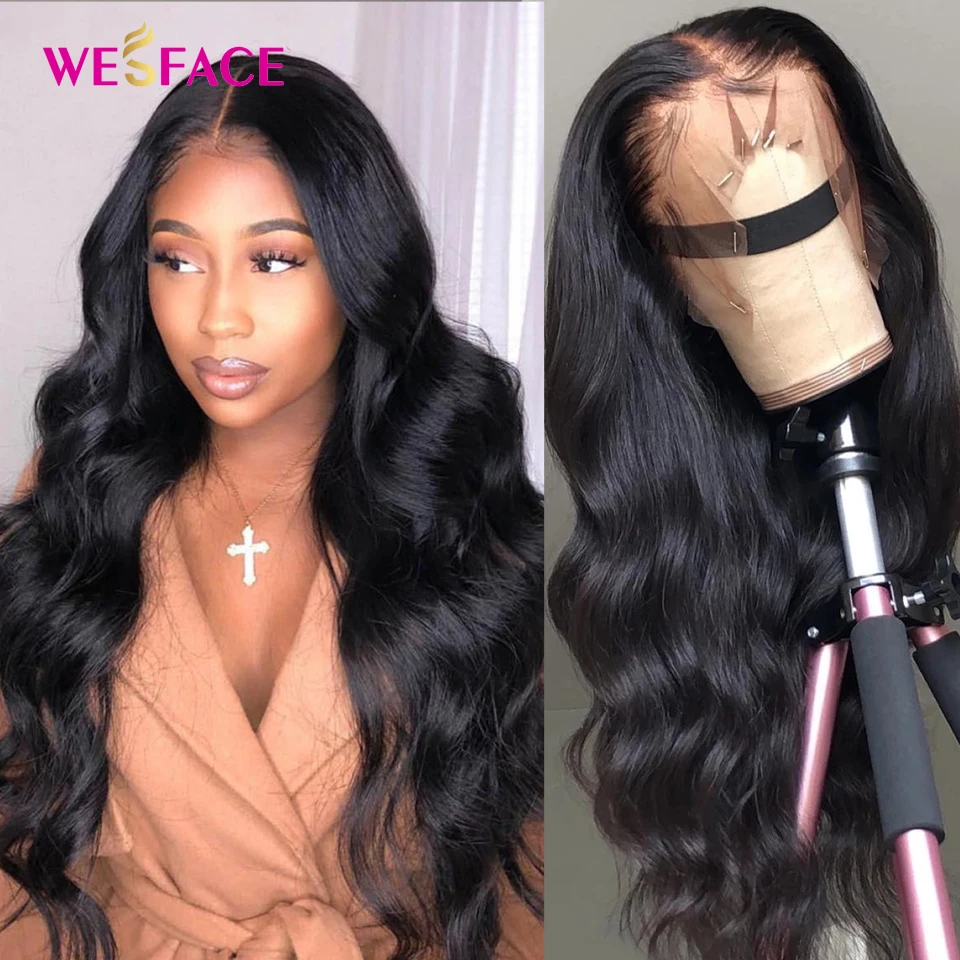 

HD Transparent 13x4 Body Wave Lace Front Wig Pre Plucked Lace Frontal Wig Human Hair Deep Wave Wigs For Women Brazilian Remy