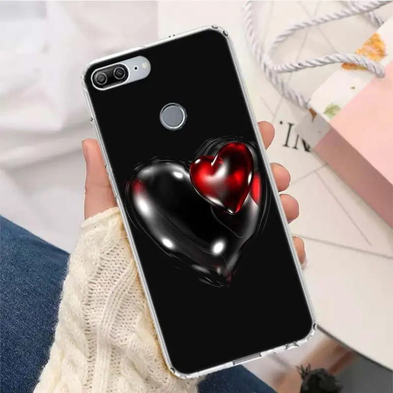 Heart Love Crown Phone Case For Huawei P Smart Z 2021 Y5 Y6 Y7 Y9 Honor 9X 50 20 Pro 10i 9 Lite 8A 8S 8X 7S 7X 7A Cover Fundas P