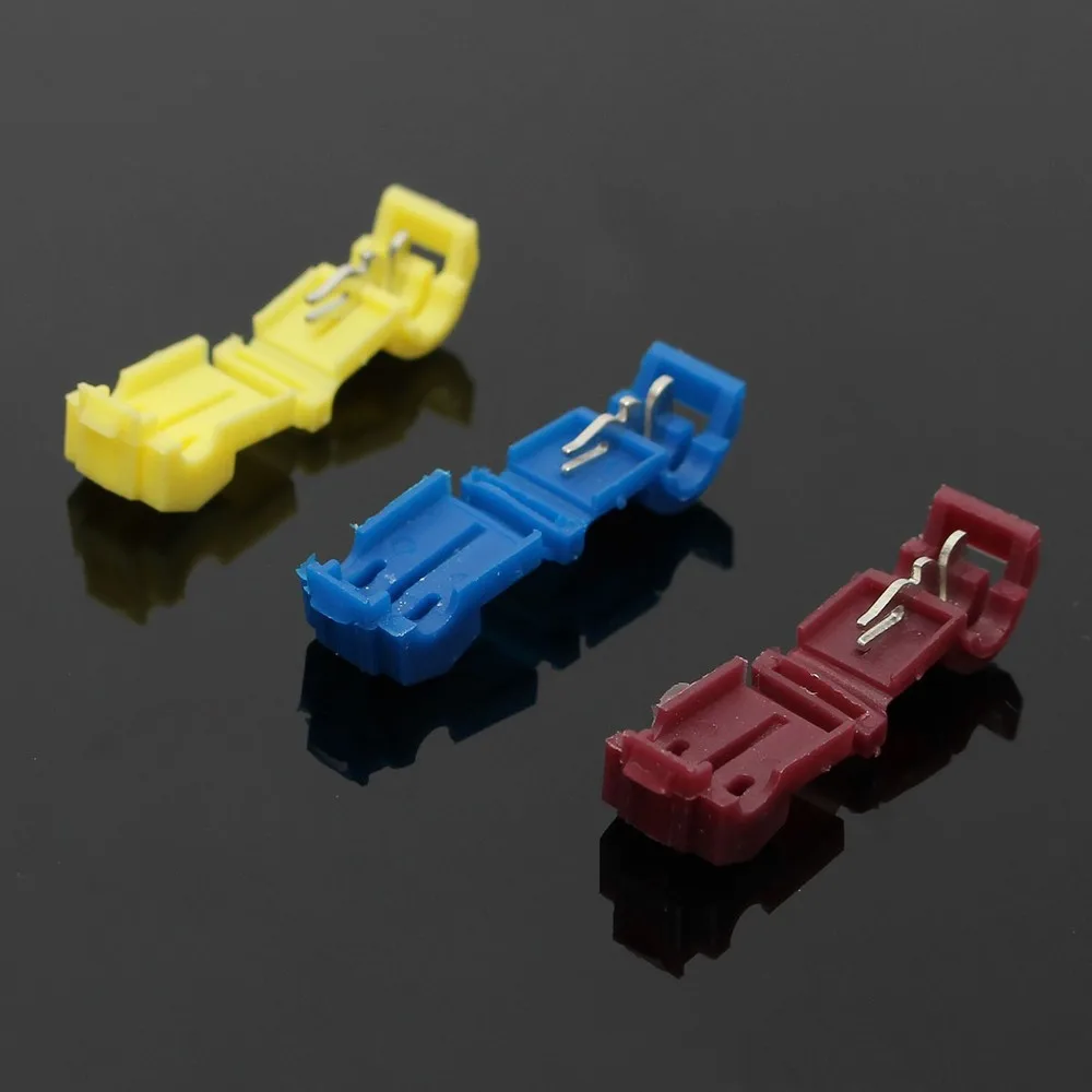 60/30pcs Electrical Wire Connectors Lock Terminals Crimp Terminal Scotch Quick Splice 22-10AWG Electrical Car Audio Kit Tool Set