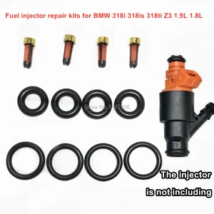 4 Sätze von BMW -Kraftstoffeinspritzjäger -Reparaturkits 318i 318i 318ti Z3 1,9L 1,8L Automobilteile 0280150501 13641247196 8 Hauptverkäufe Injector BMW - №4