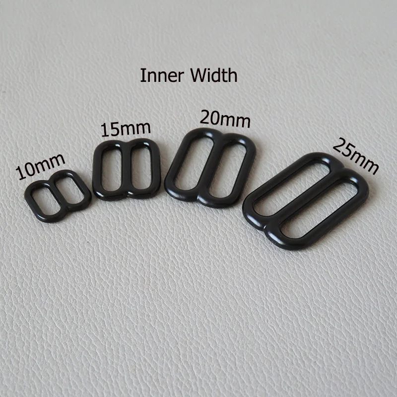 Inner Width 10mm 15mm 20mm 25mm Metal Slider Tri Glides Buckle For Bag Straps Loop Hardware Cat Dog Collar Shoes Clasp Accessory