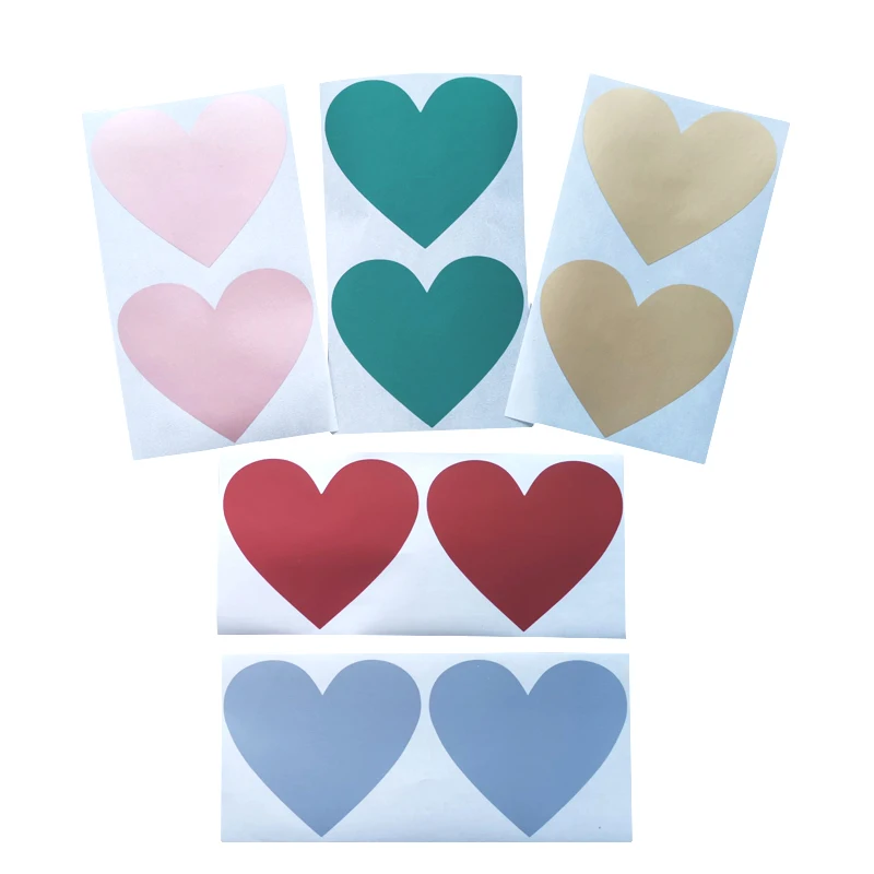 50pcs/lot Cute Heart Dialog design Scratch coating Sticker Kawaii Planner Scrapbooking office decor stationery