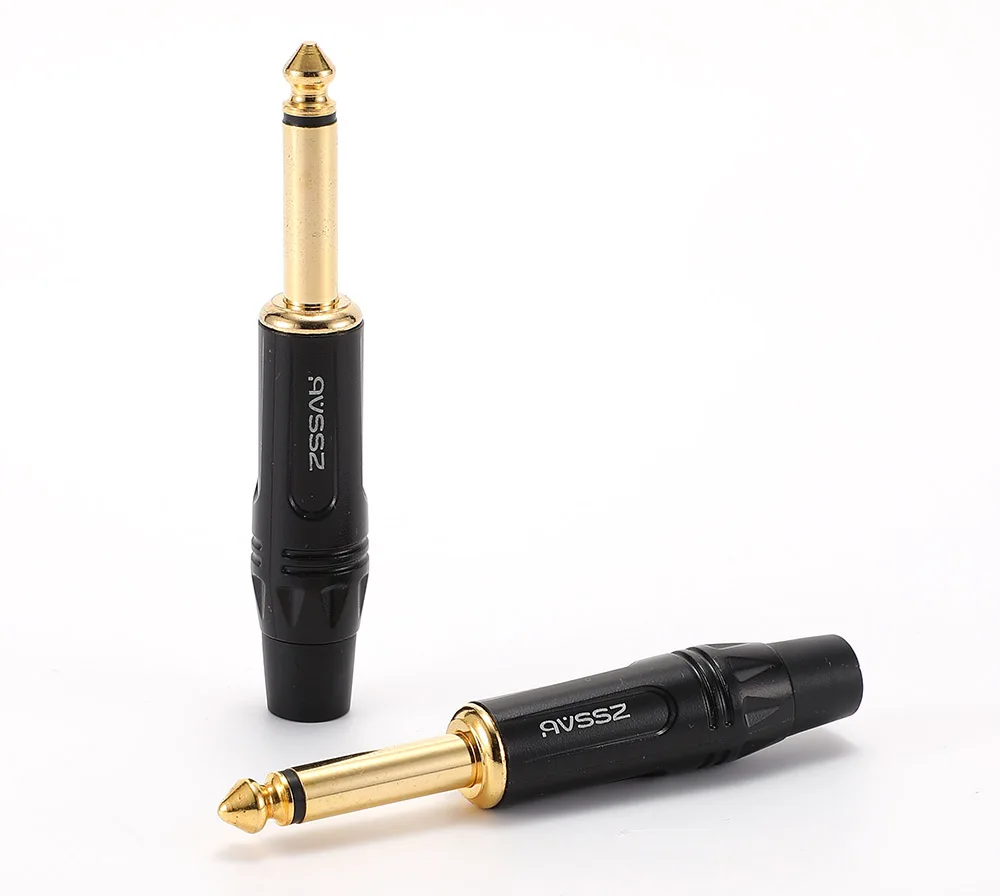6,35/6,5 TS Mono TRS Stereo 2/3 Kern Schweißen Stecker Gitarre Kabel Musical Instrument Audio Mikrofon Kabel Gerade kopf Ellenbogen Stecker – Detail 26