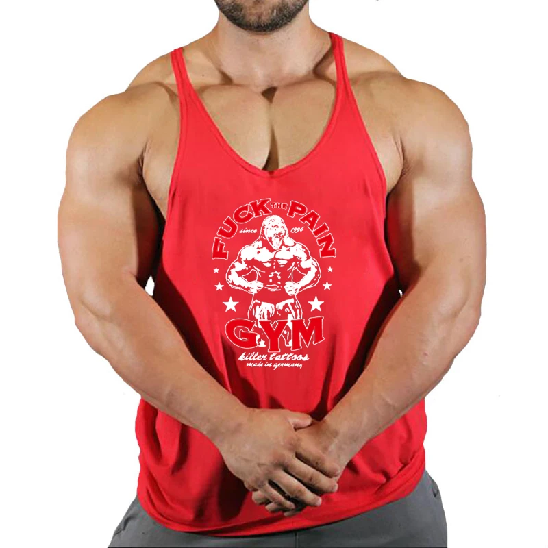 red logo white