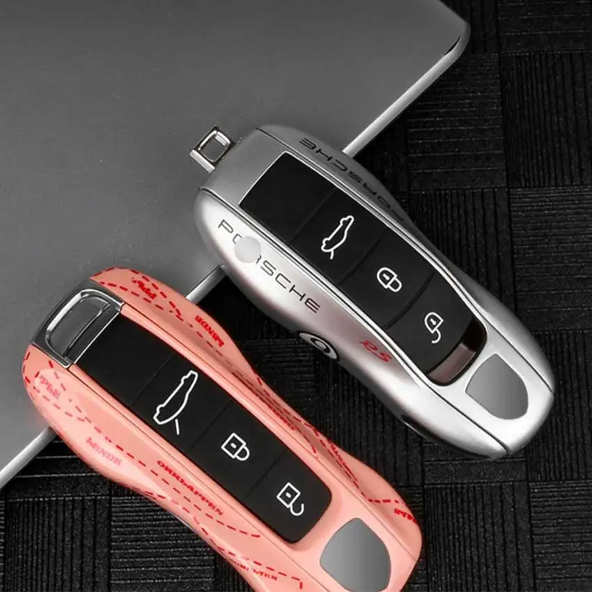 Car Key case Decorative Shell For Porsche Cayenne Panamera 911 Macan Carman Boxster Keyless Remote Case Side Shell Cap