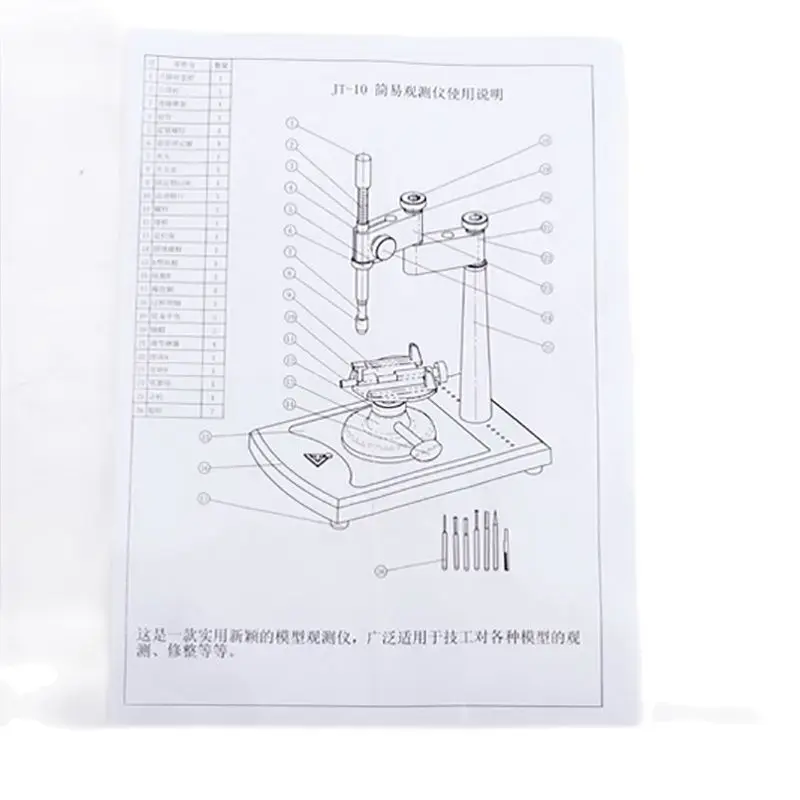 Dental Lab Surveyor Simply Parallel Surveyor Visualizer Fully Adjustable Tool Square Base Parallel Observation Blue Color