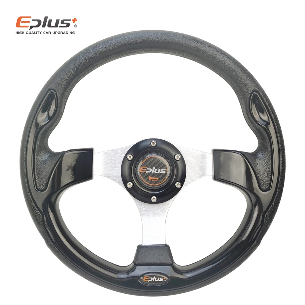 EPLUS Car Sport Steering Wheel Racing Type High Quality Universal 13 Inches 320MM Aluminum PU 4Color Modified Auto Styling