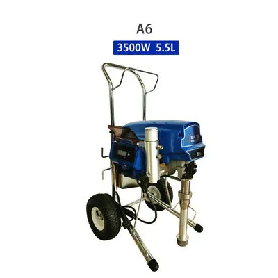 AC220V 3800W 5.5L/6L 22Mpa plunger type electric airless spray sprayer machines,putty/coating/latex paint walls tool,A6&A6L