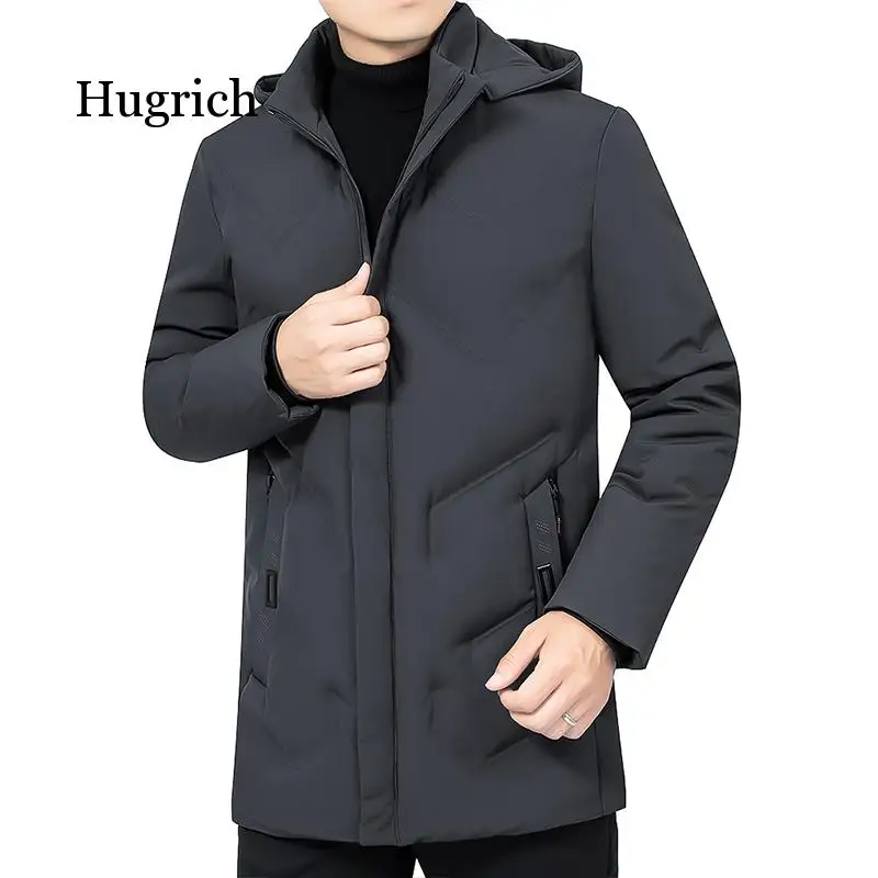 

2020 New Winter Jacket Men Thicken Warm Parkas Hooded Coat Fleece Man's Outwear Windproof Parka