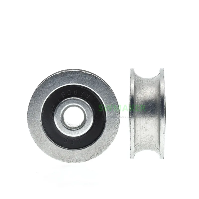 1pcs 6*28*10mm U groove wheel, wire rope metal iron wheel, guide wheel