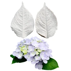 Large Hydrangea Leaf  Silicone Mold Fondant Cakes Decorating Mold Sugarcraft Chocolate Baking Tool For Cakes Gumpaste Form M2476