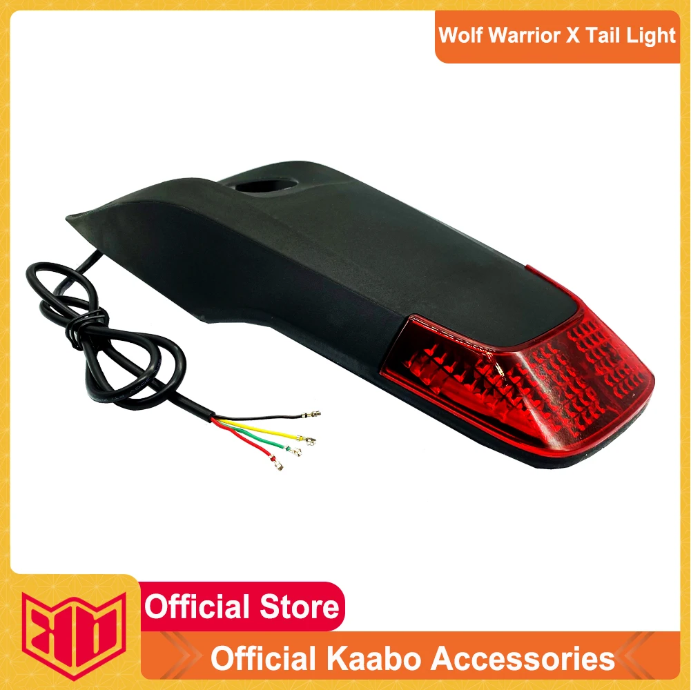 Original Kaabo Wolf Warrior X Tail Light Kaabo Wolf Warrior X Rear Fender/Mudguard with LED Light Board for 60V Wolf Warrior X