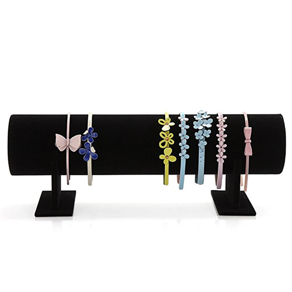Weiche Samt Haarband Stirnband Halter Einzelhandel Shop Raum Display Stand Rack