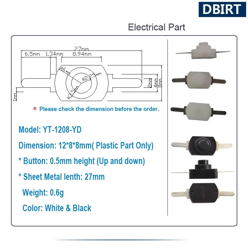 On-off niskiego napięcia obwód elektroniczny przycisk dotykowy Micro Self-przełącznik blokujący mocy prowadzenie Element