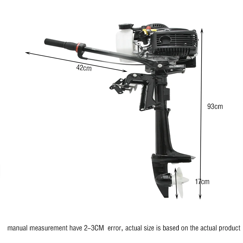 4.0 Horsepower Boat Outboard Engine Air-cooling System Gasoline Fuel Motor Four stroke Outboard Motor For Inflatable Boat 2.9KW