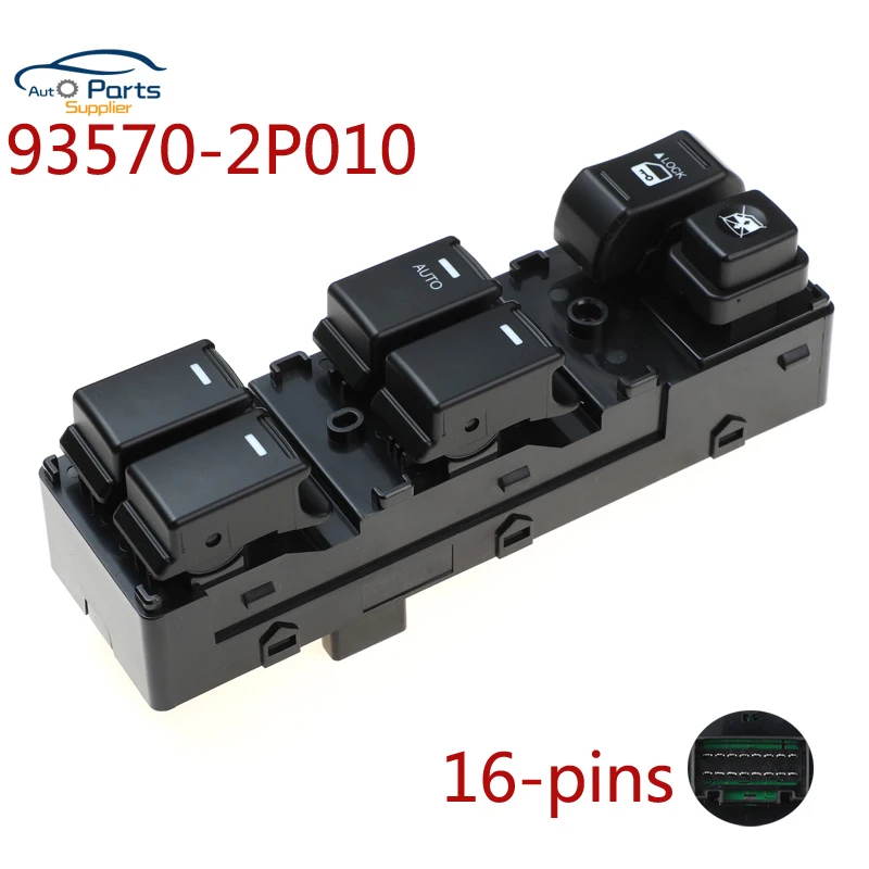 New Switch 93570-2P010 93570-2P200 935702P010VA 93573-2P100 For Kia SORENTO Master Electric Power Window Switch 935732P100