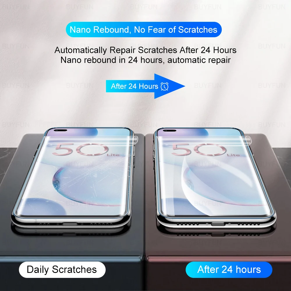 2 pçs filme de hidrogel fosco para honra 50 lite 6.67 "protetor de tela para honra 50 lite NTN-L22 fosco película protetora não vidro