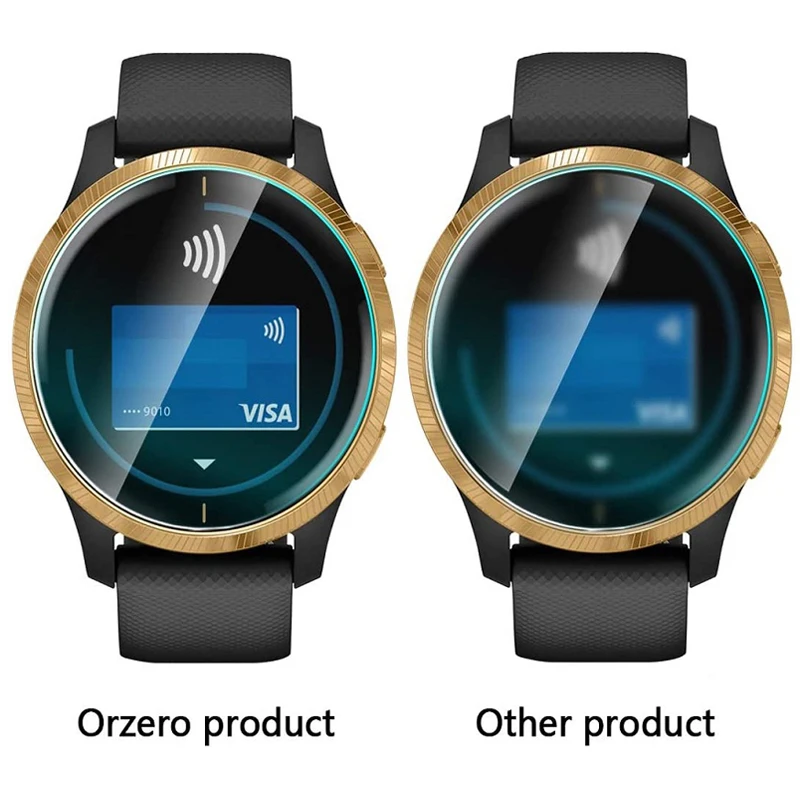 Garmin Venu 스마트 워치 용 3pcs 소프트 하이드로 겔 투명 보호 필름 가드 보호 전체 화면 보호기 커버 (유리가 아님)