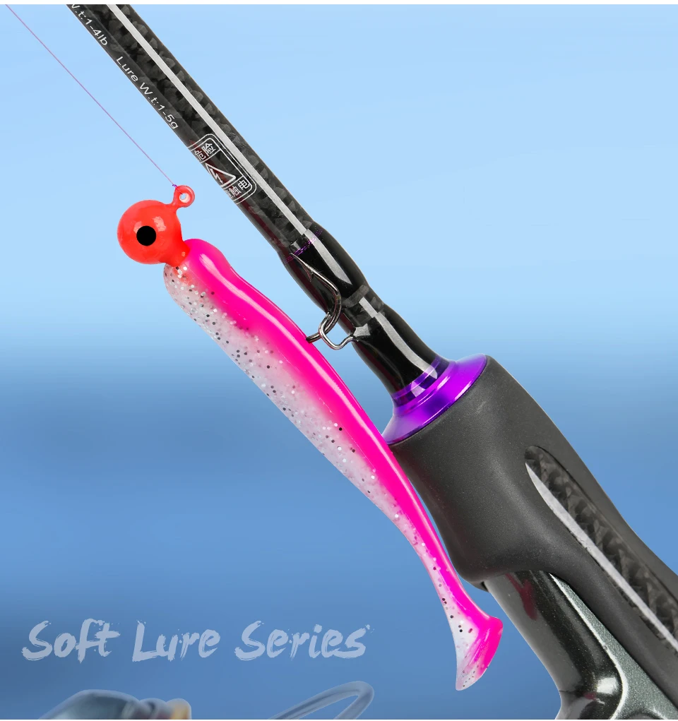 TSURINOYA 65mm 75mm T Schwanz Wrom Angelköder Weicher Köder Künstliche Köder Tackle Jerkbaits Hecht Bass – Detail 7