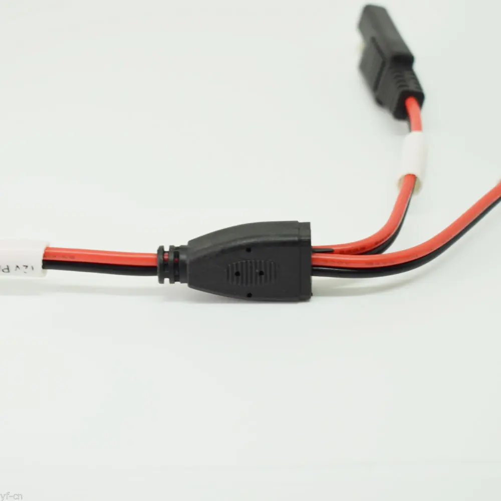 Divisor SAE 18AWG 1 a 2 SAE macho a hembra, Cable de alimentación DC automotriz, 1 ud.