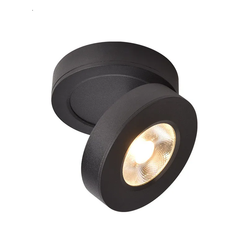 360 Angle Adjustable LED Surface Mounted Downlight Dimmable 5W 7W 10W 12W Ceiling Spot Light 3000K/4000K/6000K AC85-265V+ driver