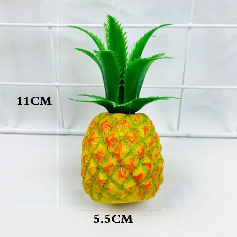 1 Pcs Artifical Pineapple Decoration Colorful Light Weight 5.5*11cm Photographic Prop For Home Decoration Accessories