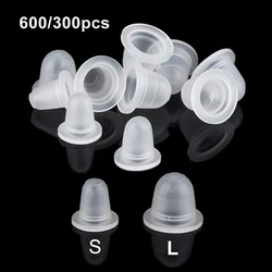 600/300Pcs Small Size Disposable Soft Silicone Tattoo Ink Cup Caps Pigment Holder Container For Tattoo Microblading