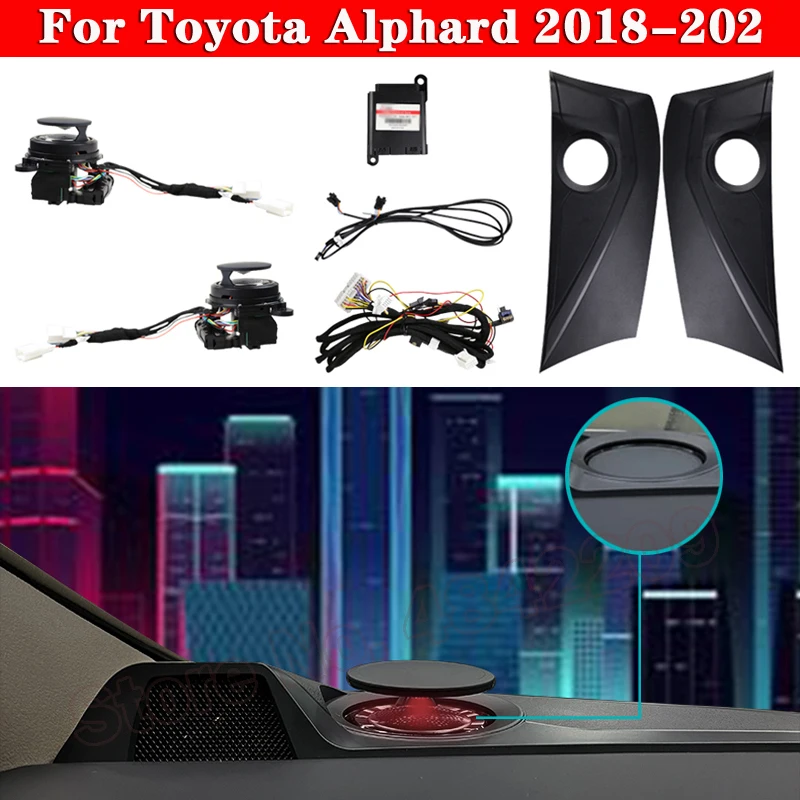 

For Toyota Alphard 2018-2020 LED interior illuminated Ambient Light Rotating Midrange Treble Lamp Automatic Lift tweeter