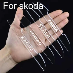 Car door transparent anti-collision protection For Skoda FABIA KAMIQ KAROQ KODIAQ OCTAVIA RAPID SCALA SUPERB Accessories