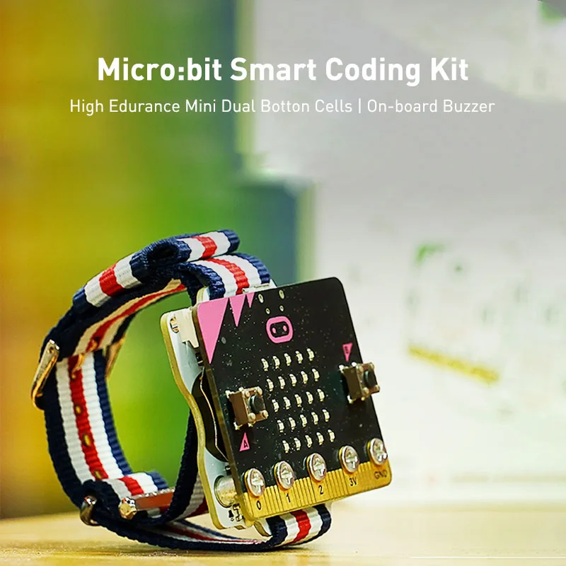 Micro:bit Smart Coding Kit  Educational DIY Programming Watch Wearable Device with Microbit Extension Baord Fit for Scratch 3.0